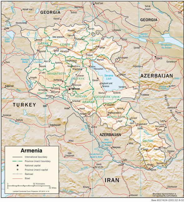 Armenia (Physiography) 2002