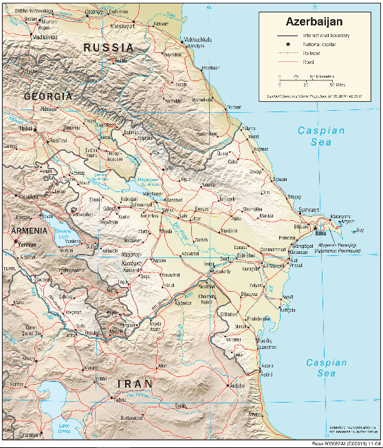 Azerbaijan (Physiography) 2004