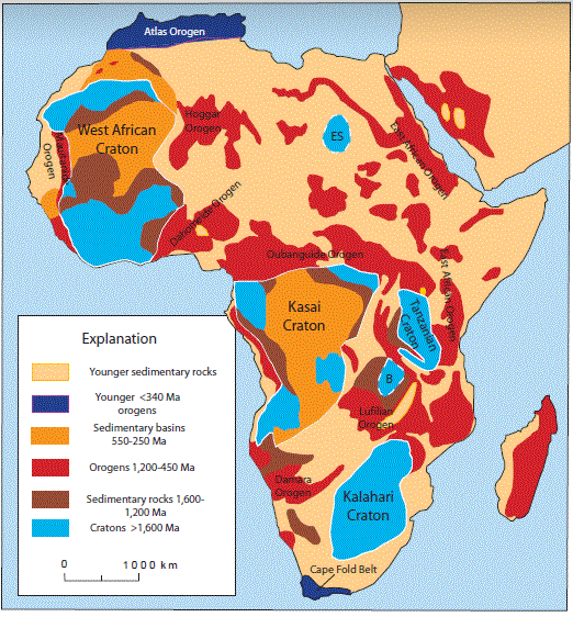 Geology of the African continent