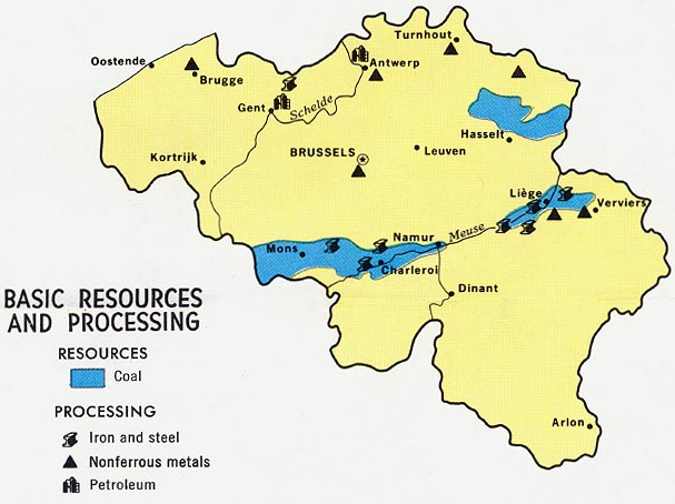 Belgium - Basic Resources and Processing