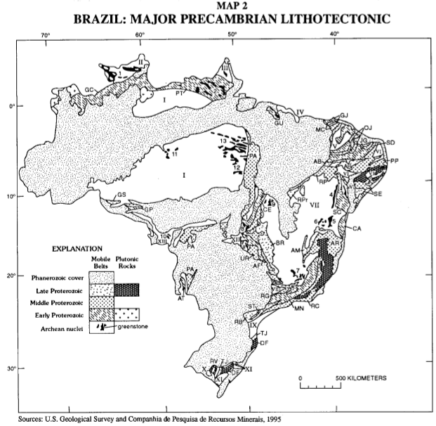 Brazxil: Major Precambrian Lithotectonic