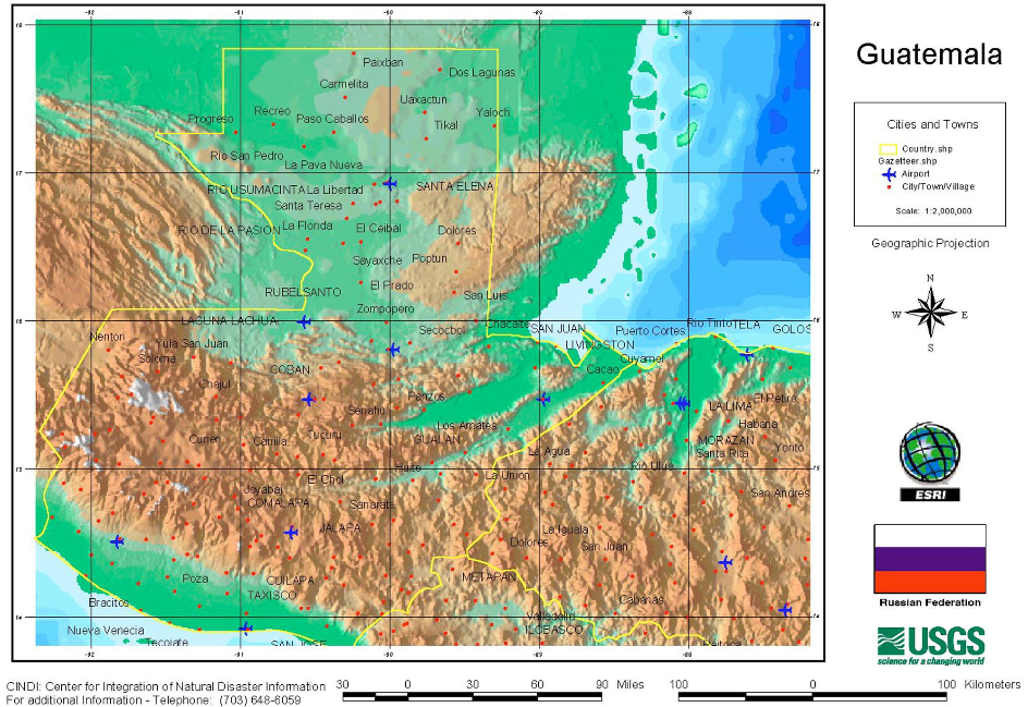 Guatemala USGS/CINDI 1998 
