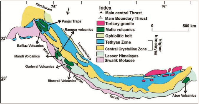  Outline geological map of the Himalayan Mountain Belt