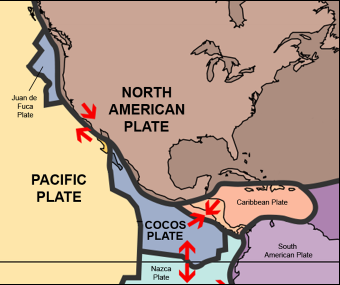 Tectonic plates of Mexico