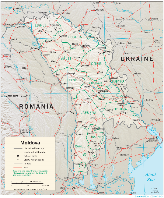 Moldova (Physiography) 2001