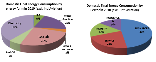 Final Energy Consumption in 2010