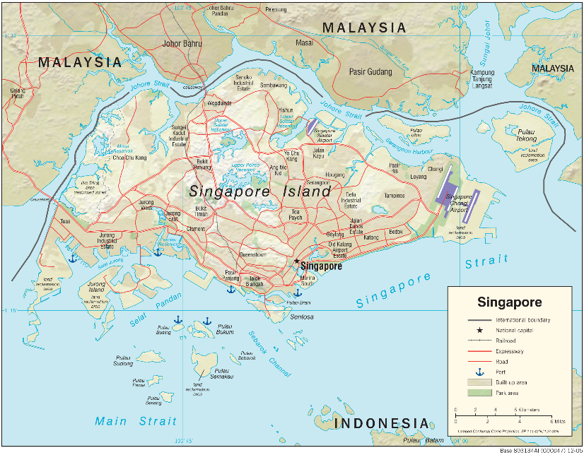 Singapore (Physiography) 2005