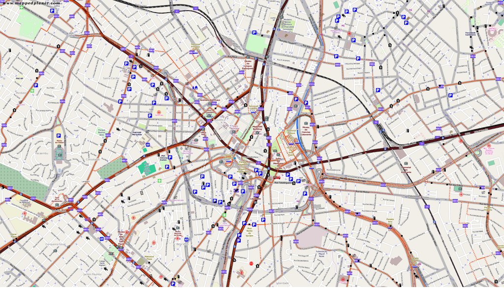 Local traffic map São Paulo