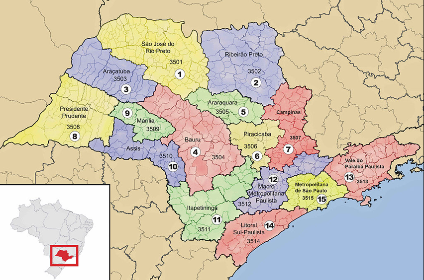 Mesoregions of the State of São Paulo