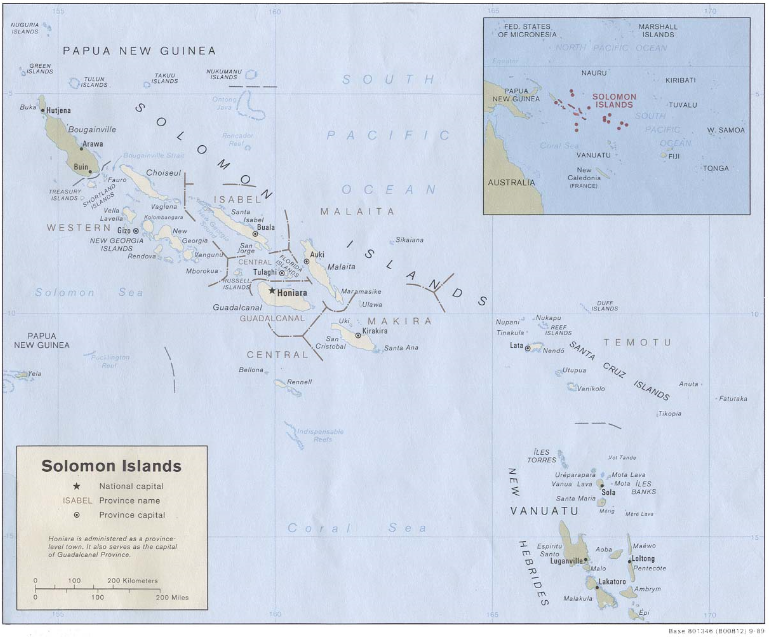 Solomon Islands (Political) 1989