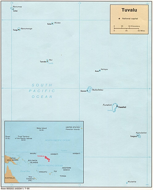 Tuvalu (Political) 1986