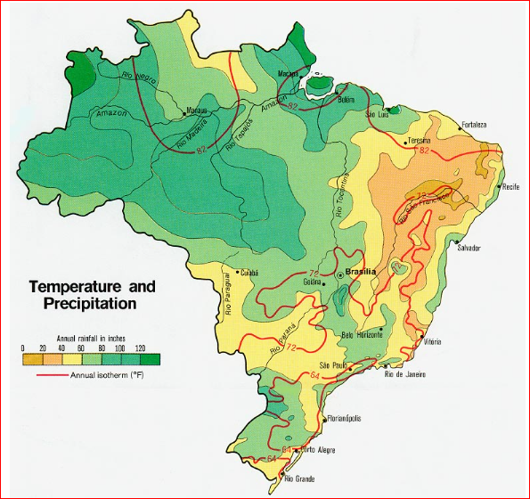 Brazil Temperature and Precipitation 