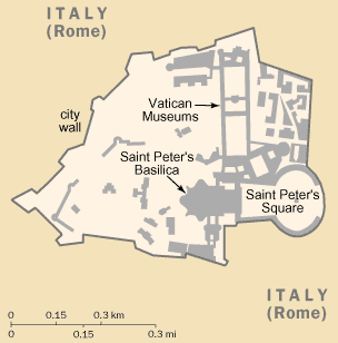 Vatican City (Holy See) (Small Map) 2016